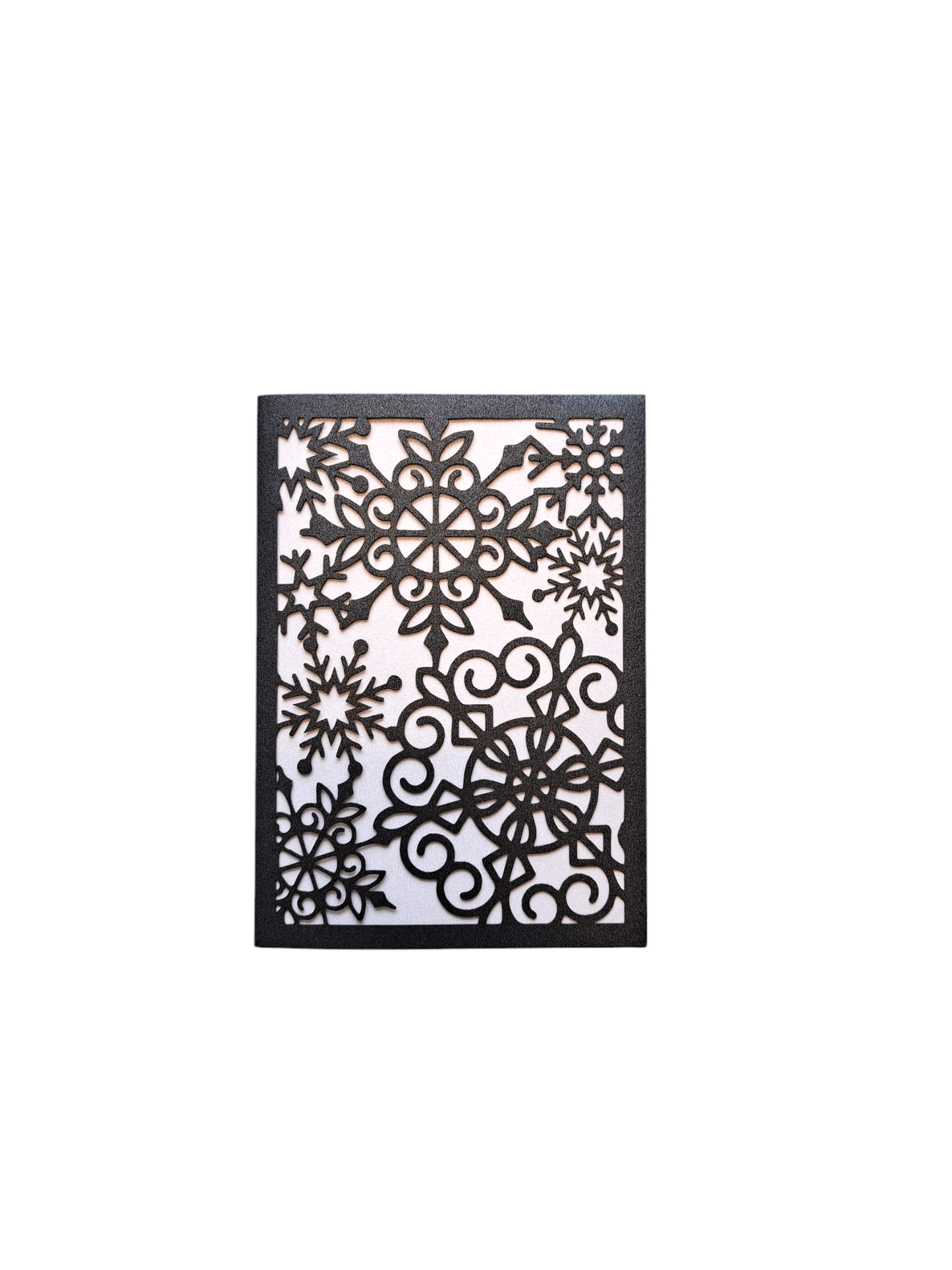 Silver Snowflake Holiday Greeting Card