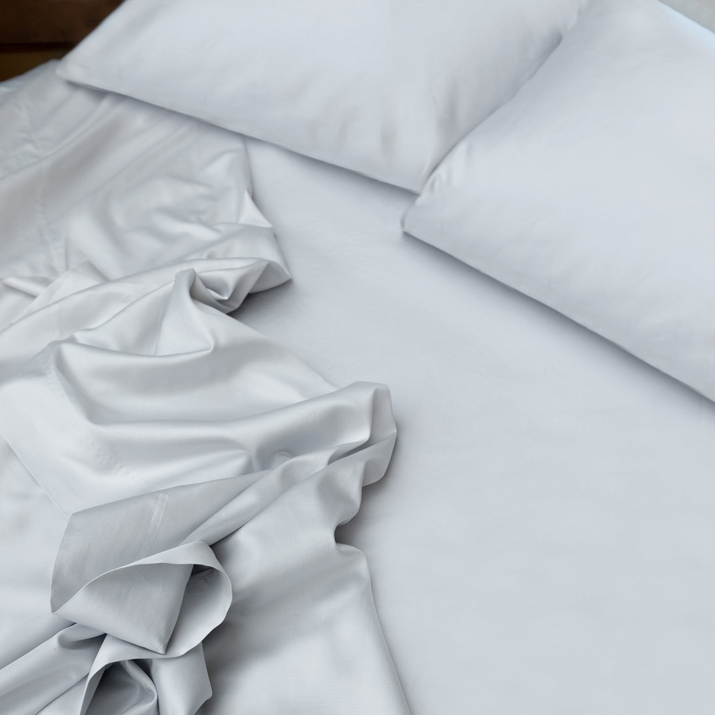 Porto Dove Grey Sheet Set by St. Genève