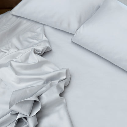 Porto Dove Grey Sheet Set by St. Genève
