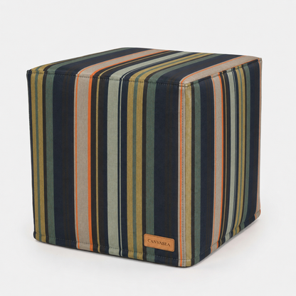 Sunbrella Tradition Aspen Cube Ottoman by CANVASEA