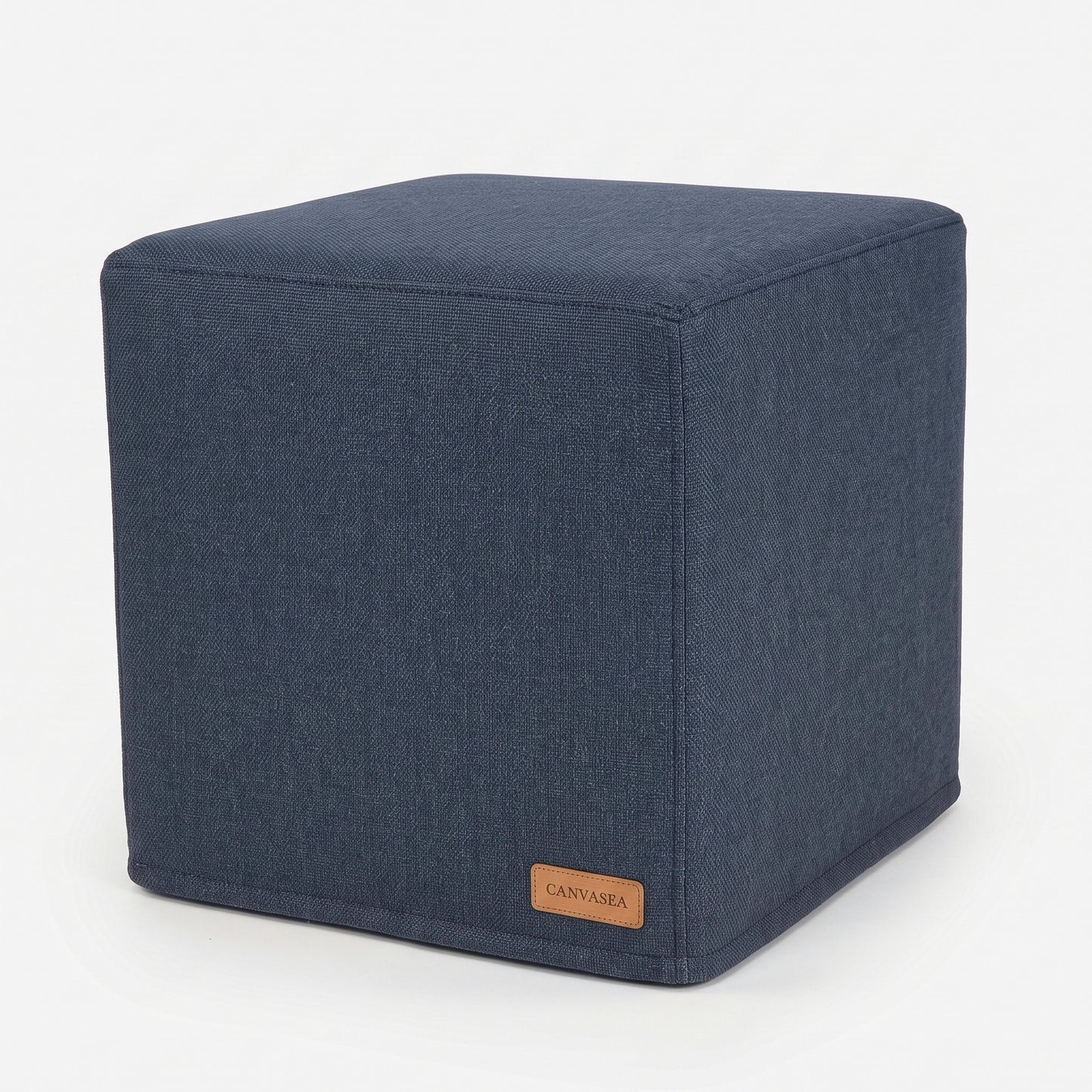 Sunbrella Blend Indigo Cube Ottoman by CANVASEA