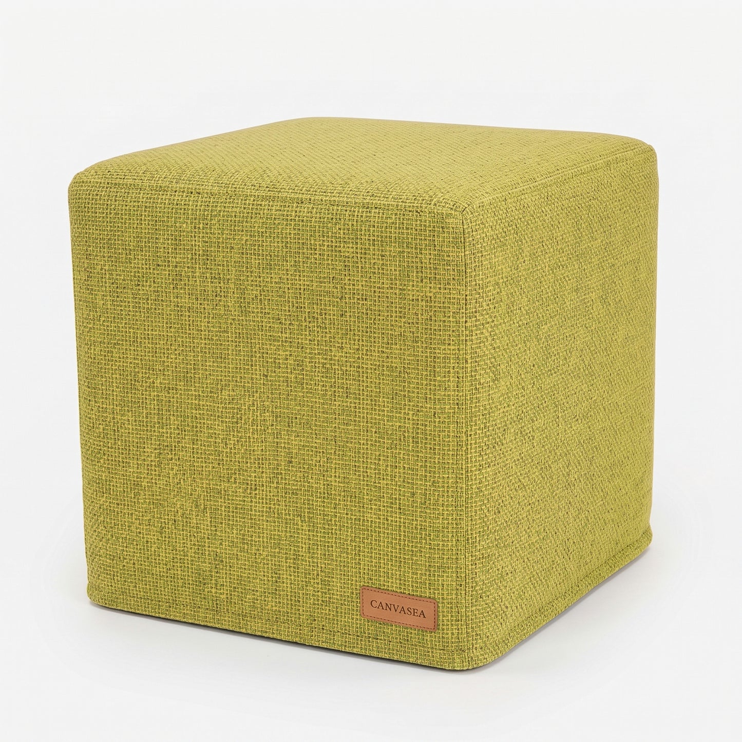 Sunbrella Essential Lime Cube Ottoman by CANVASEA