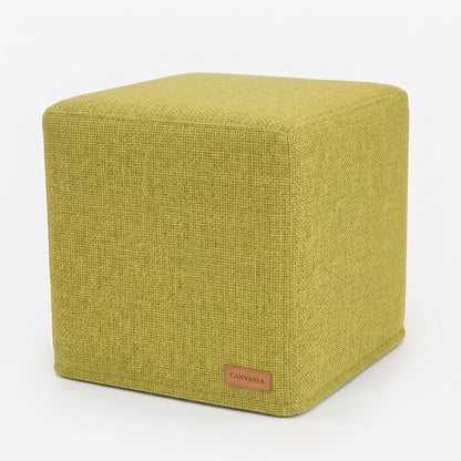 Sunbrella Essential Lime Cube Ottoman by CANVASEA