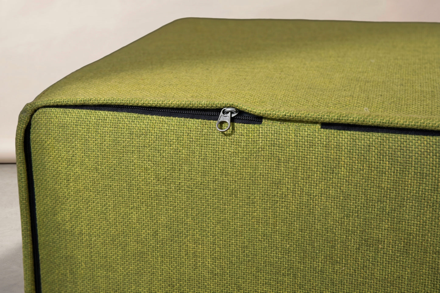 Sunbrella Essential Lime Cube Ottoman by CANVASEA