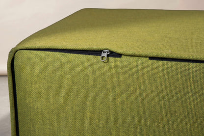 Sunbrella Essential Lime Cube Ottoman by CANVASEA
