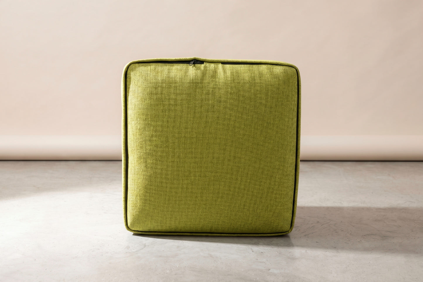Sunbrella Essential Lime Cube Ottoman by CANVASEA
