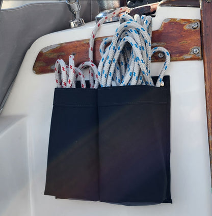 Halyard Bag, Sail Winch Rope Storage, Sail Bag, Sheet Bag, Garden Bag, Nautical Rope Bag, Organizer for Small Spaces