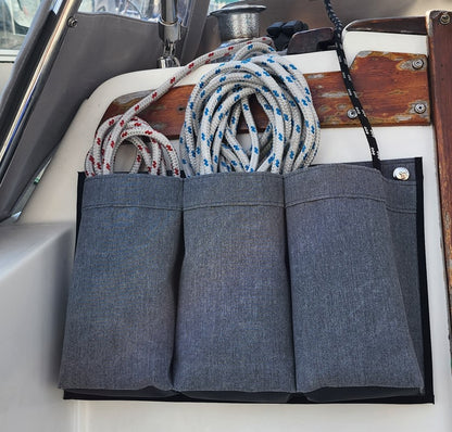 Halyard Bag, Sail Winch Rope Storage, Sail Bag, Sheet Bag, Garden Bag, Nautical Rope Bag, Organizer for Small Spaces